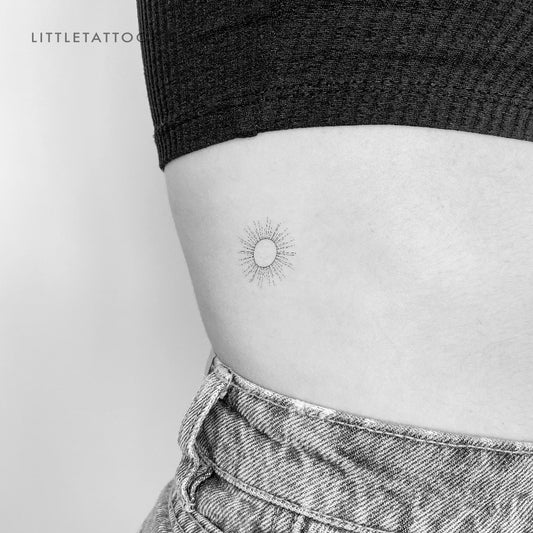 Tatuaje temporal de sol brillante - Juego de 3