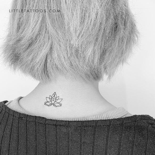 Motherhood Lotus Temporary Tattoo - Set of 3
