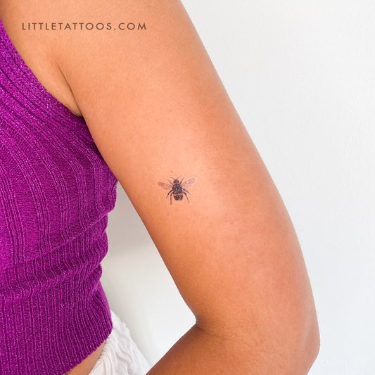 Tatuaje temporal de abejorro realista - Juego de 3