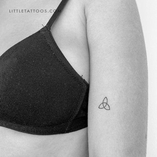 Triquetra Symbol Temporary Tattoo (Set of 3)