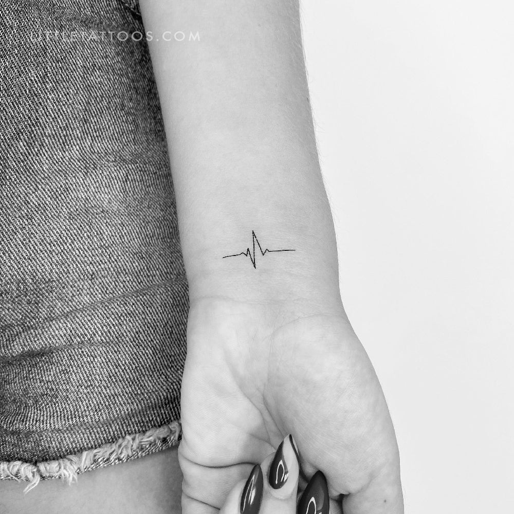 Heartbeat Temporary Tattoo - Set of 3