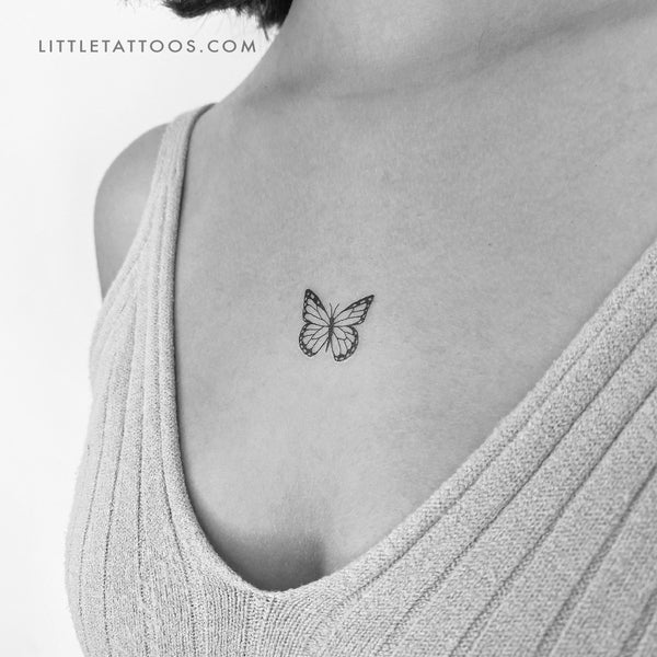 Butterfly Temporary Tattoo - Set of 3