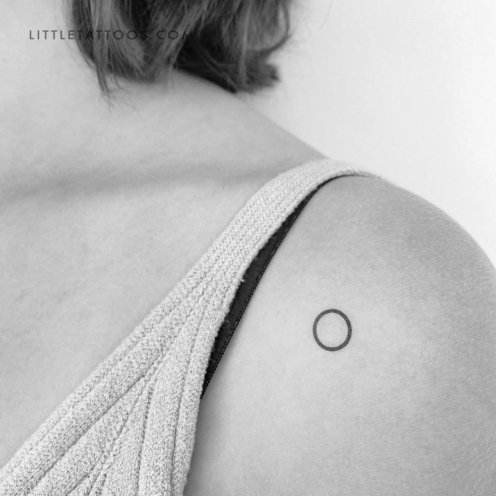 Tatuaje temporal de círculo pequeño - Juego de 3