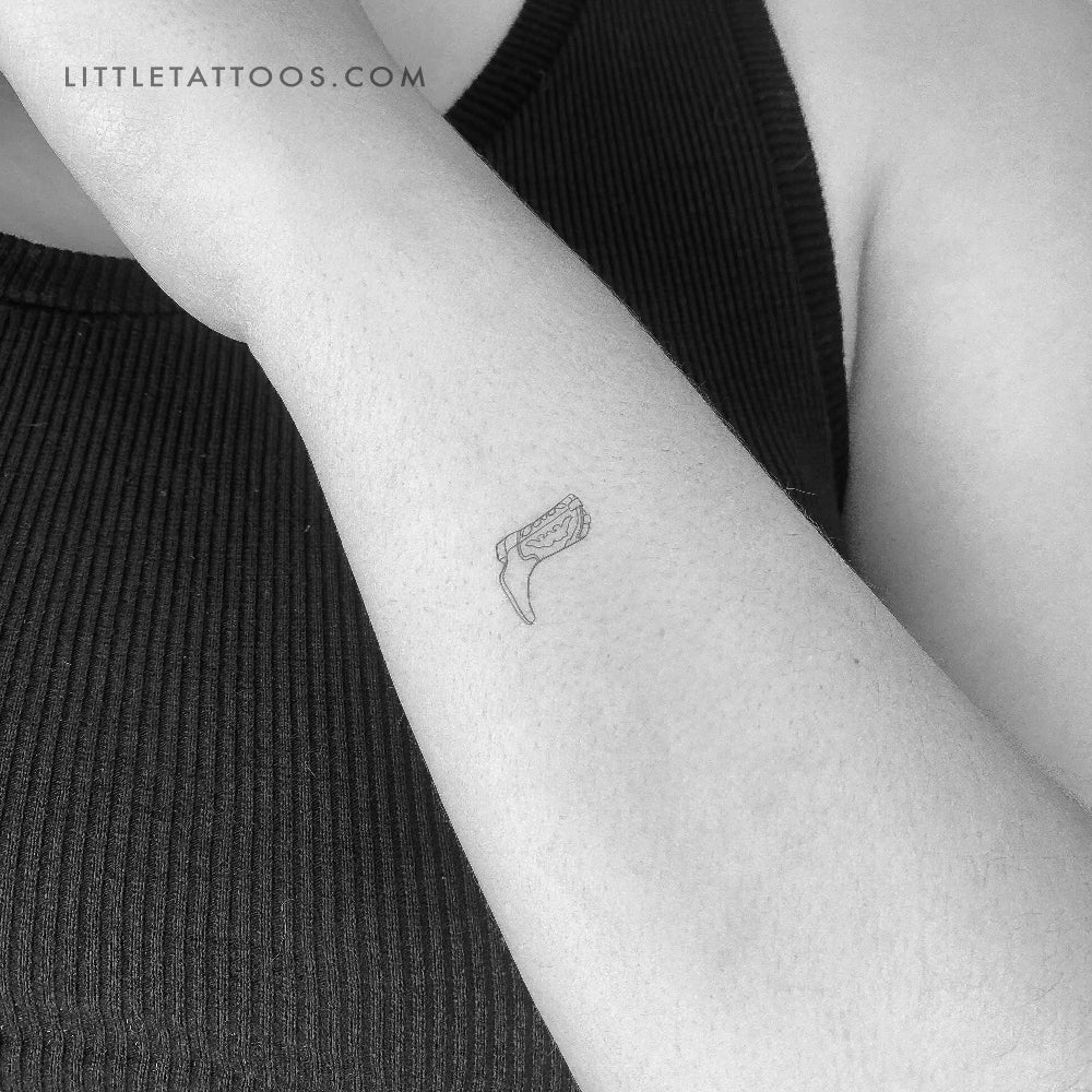 Cowboy Boot Temporary Tattoo - Set of 3