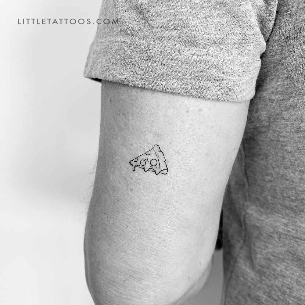 Slice of Pizza Temporary Tattoo - Set of 3
