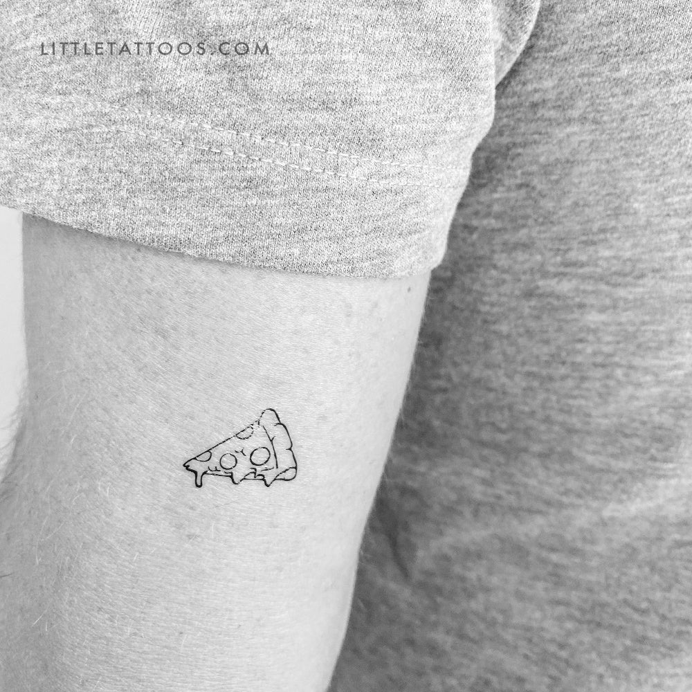 Slice of Pizza Temporary Tattoo - Set of 3