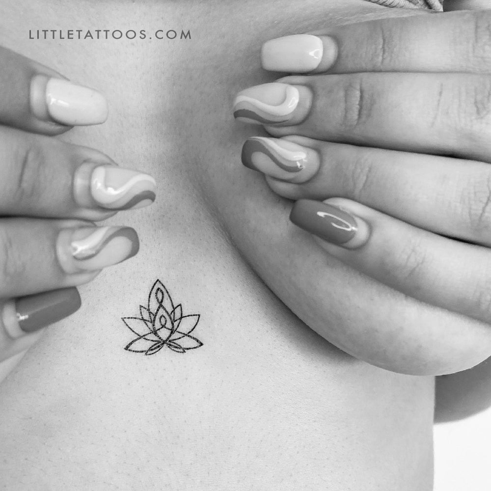 Motherhood Lotus Temporary Tattoo - Set of 3