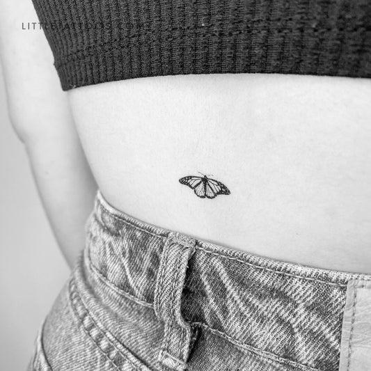 Tatuaje temporal de mariposa tigre común (juego de 3)
