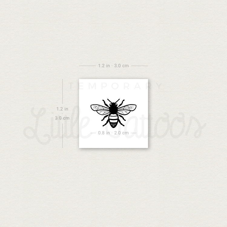 Bee Temporary Tattoo - Set of 3