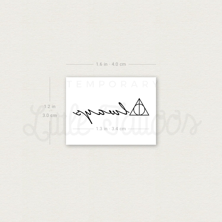 Always + Deathly Hallows Temporary Tattoo - Set of 3