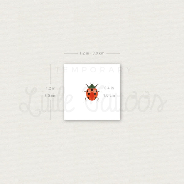 Ladybird Temporary Tattoo - Set of 3