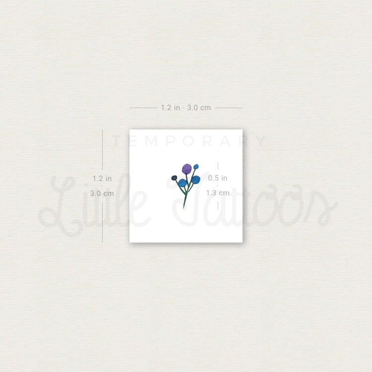 Berries Temporary Tattoo by Zihee - Set of 3