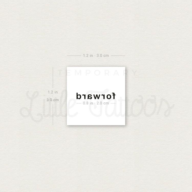 Forward Temporary Tattoo - Set of 3