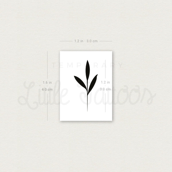 Small Sprout Temporary Tattoo - Set of 3