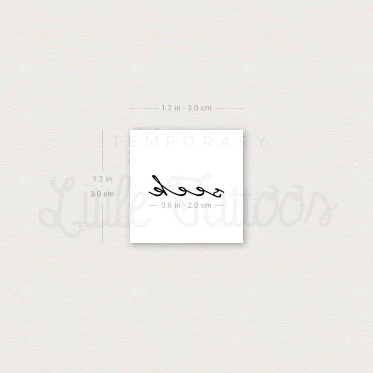 'Seek' Temporary Tattoo - Set of 3