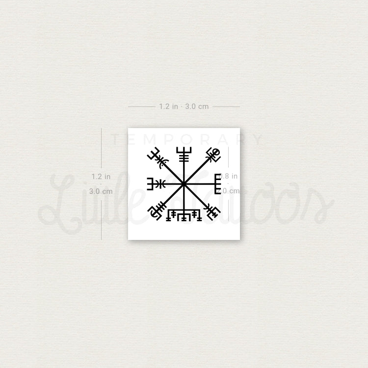 Vegvísir Temporary Tattoo - Set of 3