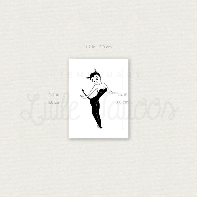 She-Devil Temporary Tattoo - Set of 3