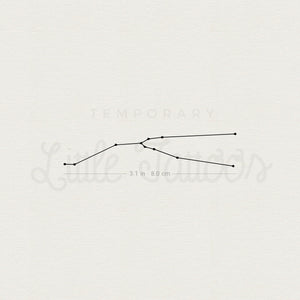 Taurus Constellation Temporary Tattoo - Set of 3
