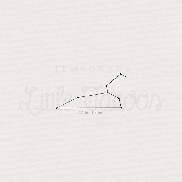 Leo Constellation Temporary Tattoo - Set of 3
