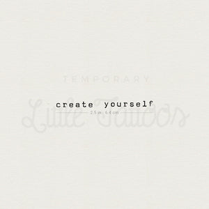 Matching Create Yourself Temporary Tattoo - Set of 3