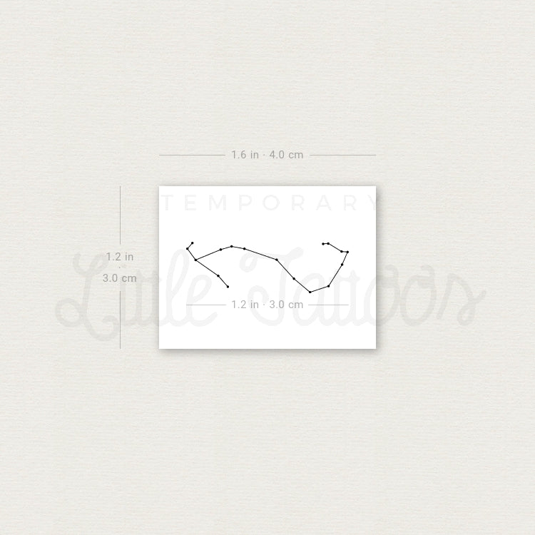 Small Scorpius Constellation Temporary Tattoo - Set of 3