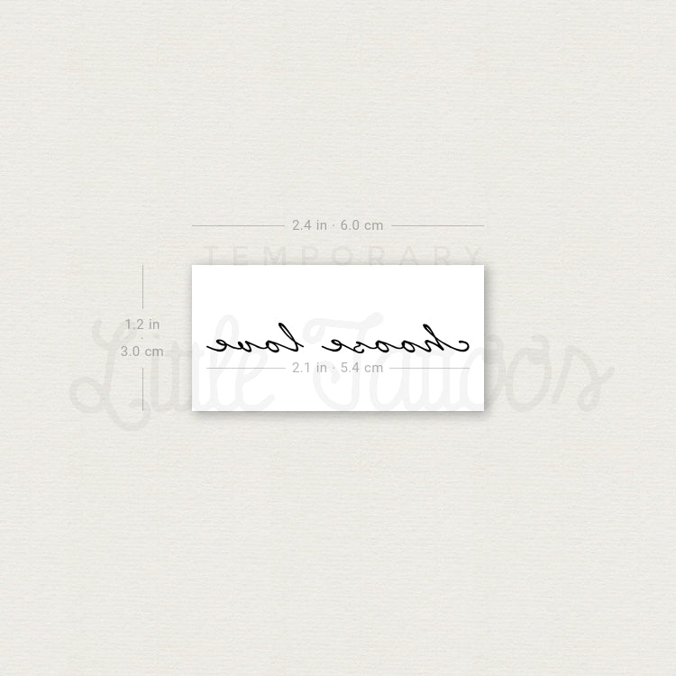 Choose Love Temporary Tattoo - Set of 3
