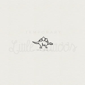 Stegosaurus Temporary Tattoo - Set of 3