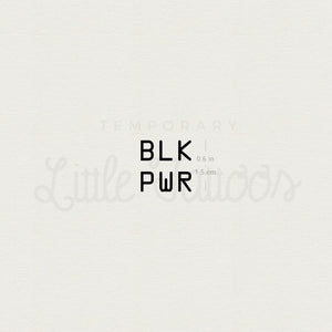 BLK PWR Temporary Tattoo - Set of 3