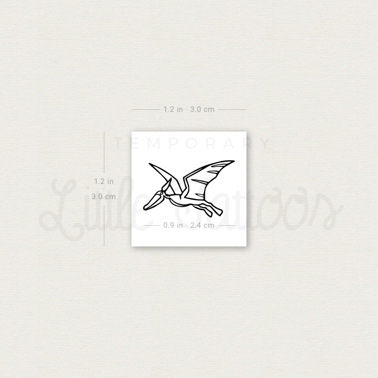 Pterosaur Temporary Tattoo