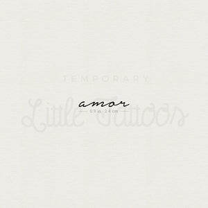 'Amor' Temporary Tattoo - Set of 3