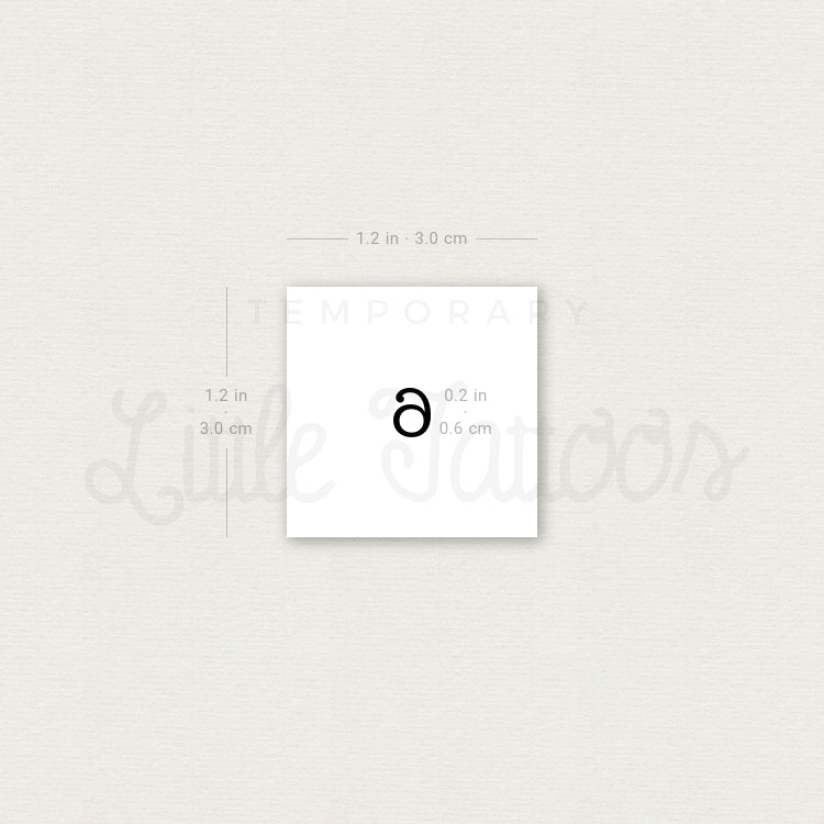Number 6 Temporary Tattoo - Set of 3