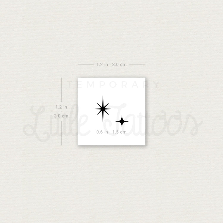 The Second Star to the Right Temporary Tattoo - Set of 3