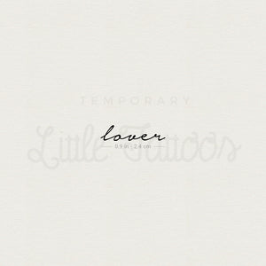 'Lover' Temporary Tattoo - Set of 3