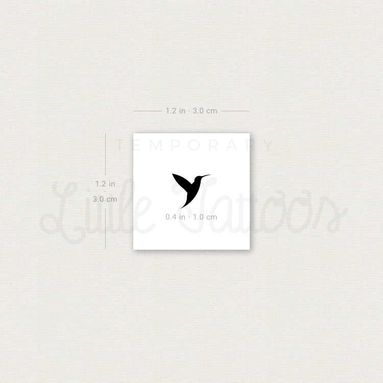 Little Hummingbird Temporary Tattoo - Set of 3