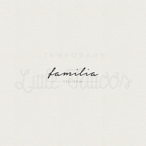 'Familia' Temporary Tattoo - Set of 3
