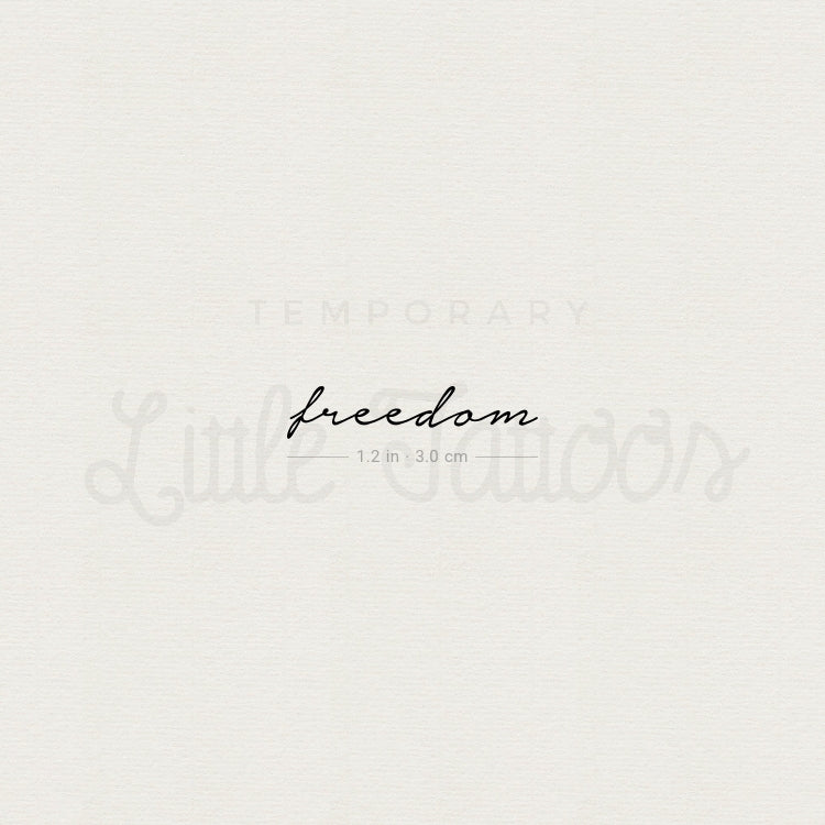 Freedom Temporary Tattoo - Set of 3