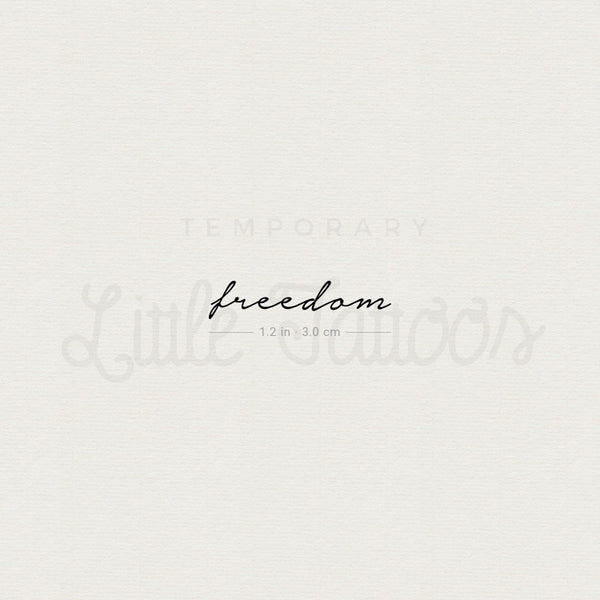 Freedom Temporary Tattoo - Set of 3