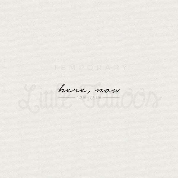 Here Now Temporary Tattoo - Set of 3
