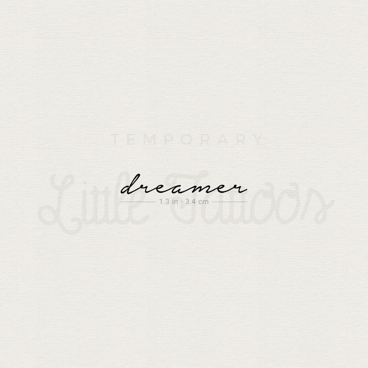 'Dreamer Temporary Tattoo - Set of 3