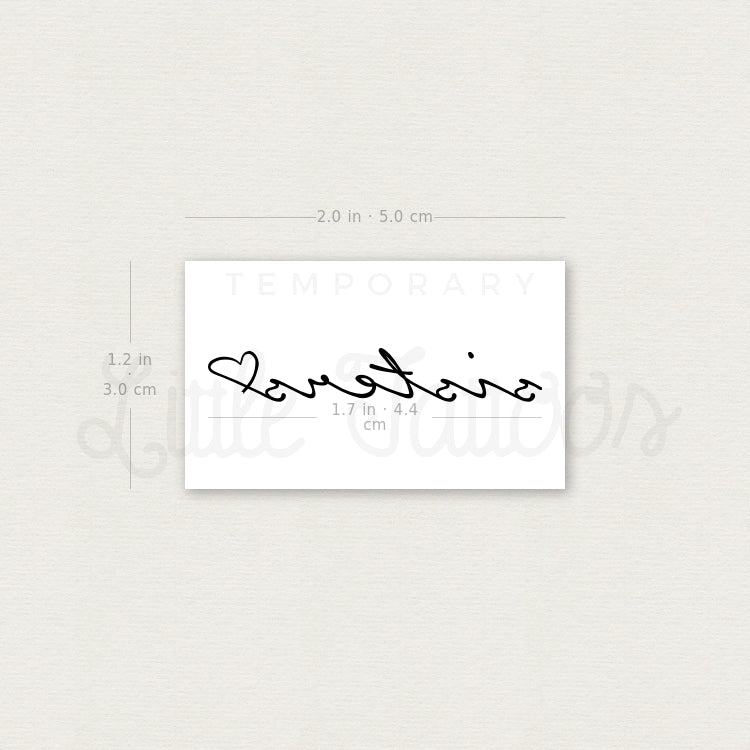 'Sisters' Love Temporary Tattoo - Set of 3