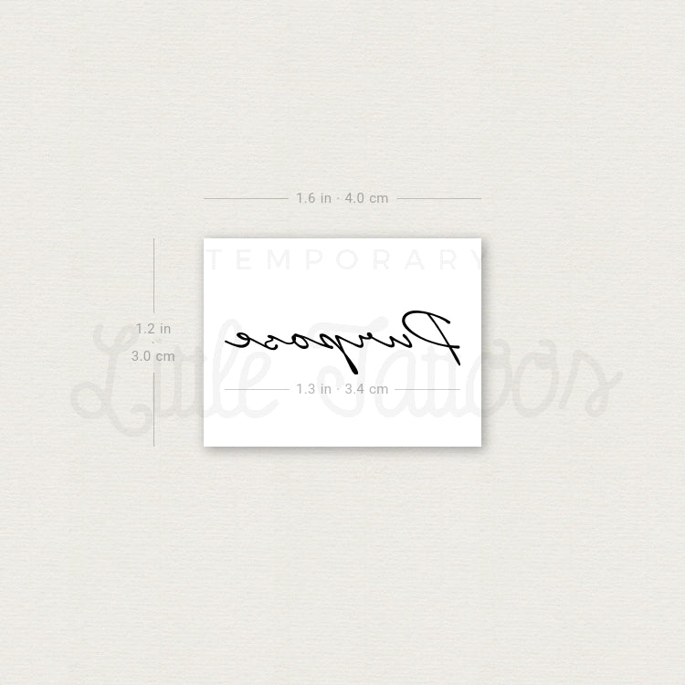 Purpose Temporary Tattoo - Set of 3
