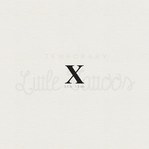 Madonna X Letter Temporary Tattoo - Set of 3