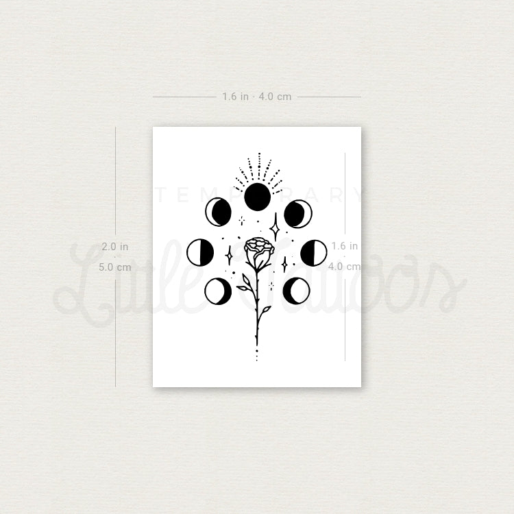 Rose Phases Temporary Tattoo by Tukoi - Set of 3