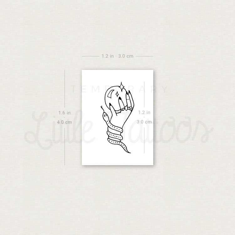 Crystal Ball Temporary Tattoo by Tukoi - Set of 3