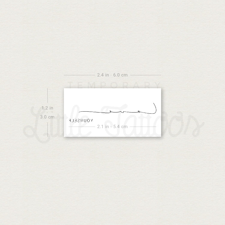 Love Yourself Temporary Tattoo by Harmlessberry