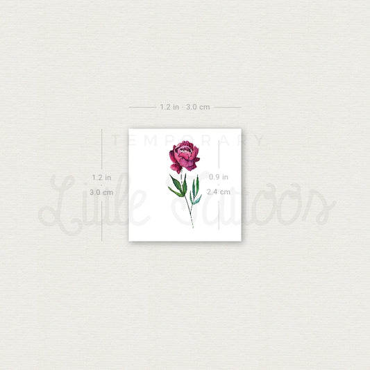 Peony Temporary Tattoo by Lena - Set of 3