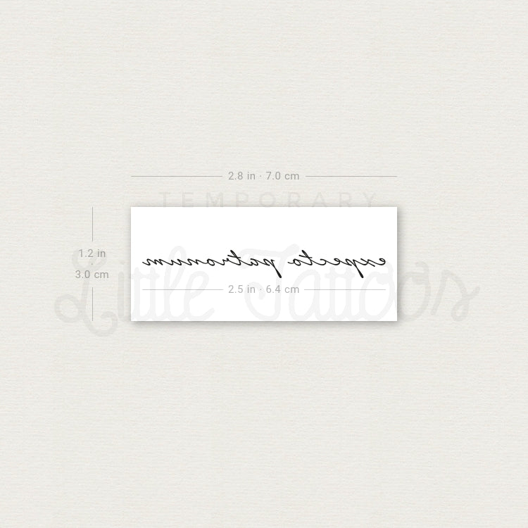 Expecto Patronum Temporary Tattoo - Set of 3