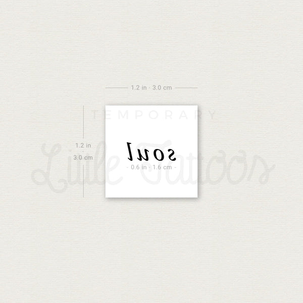 Serif 'Soul' Temporary Tattoo - Set of 3