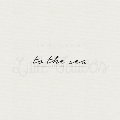 To The Sea Temporary Tattoo - Set of 3