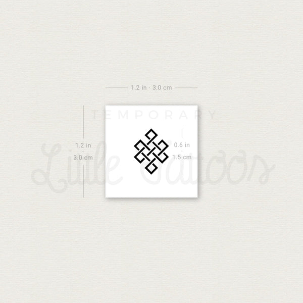 Endless Knot Temporary Tattoo - Set of 3